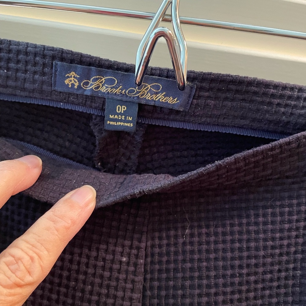 Brooks brothers side zip ankle length pants